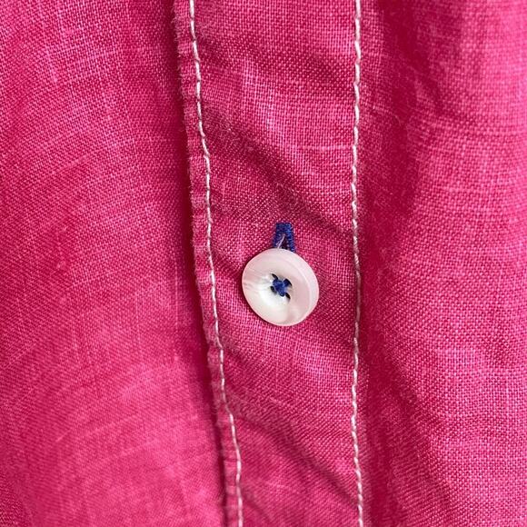Tommy Bahama XXL Men’s Linen Shirt | Hot Pink, Relax Fit, 100% Linen NWOT $159 - Picture 7 of 8